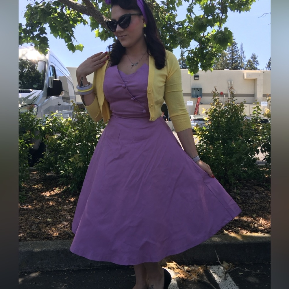 LindyBop Lavender Myrtle Dress